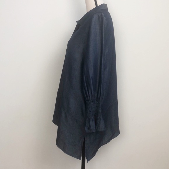 Westbound Asymmetrical Button Down Gypsy  Boho Festival Tunic Sz MP NWT - Picture 3 of 10